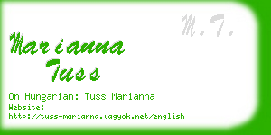 marianna tuss business card